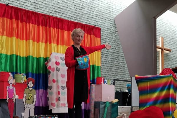 Christelijke kindervorstelling van theater de Regenboog